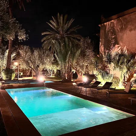 Villa Kasbah De Luxe, Piscine Et Jacuzzi Chauffes, Jardin Tropical Marrakesh Exterior photo